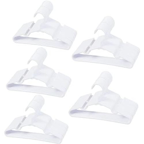 100 pcs White Baby Nursery Closet Hangers,Non-Slip Laundry Infant Pant Hanger for Newborn Clothes Gift,Ultra-Thin Child Coat Hanger for Girl Boy Toddler Kid