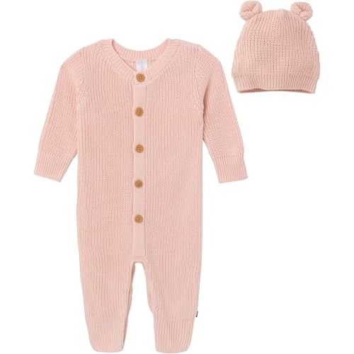 Modern Moments by Gerber Baby Sweater Knit Romper & Hat Set