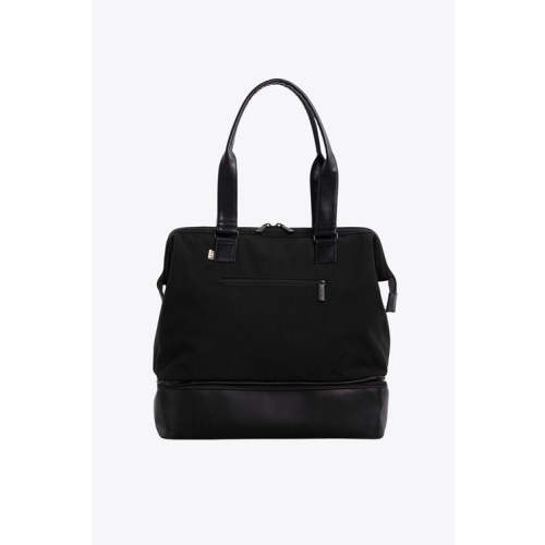 BÉIS 'The Convertible Mini Weekender' in Black - Small Weekend Bag & Overnight Bag
