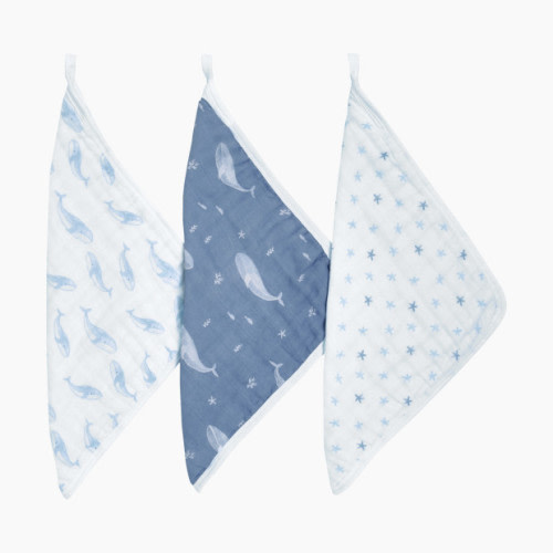 Aden + Anais Organic Washcloth (3 Pack) - Oceanic
