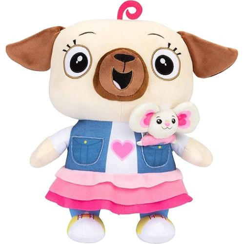 Chip and Potato ZERONIC Jumbo Plush Toy, Official Licensed Stuffed Animal 12 Inch Chip with Her 4 Inch Removable Potato Pal!