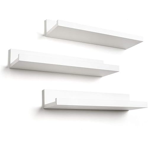 Americanflat 14" Floating Shelves for Wall - Set of 3