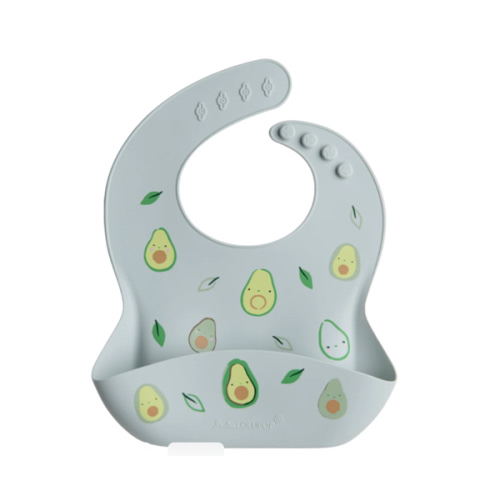 Lou Lou Silicone Bib: Avocado