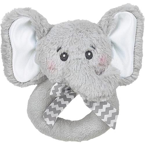 Bearington Collection Baby Lil' Spout, 5.5 in Gray Elephant Plush Stuffed Animal, Baby Elephant Stuff