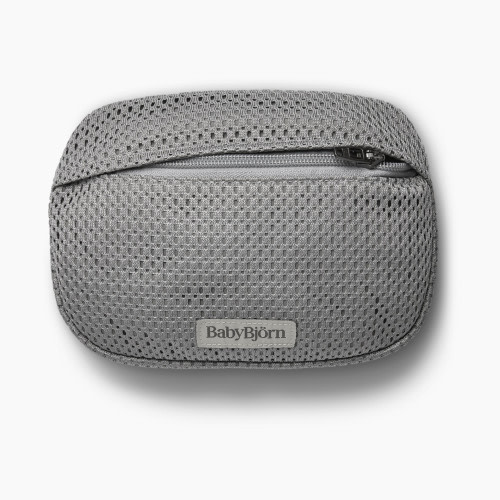 BabyBjörn Baby Carrier Harmony with Pocket Pouch Bundle - Silver/Gray