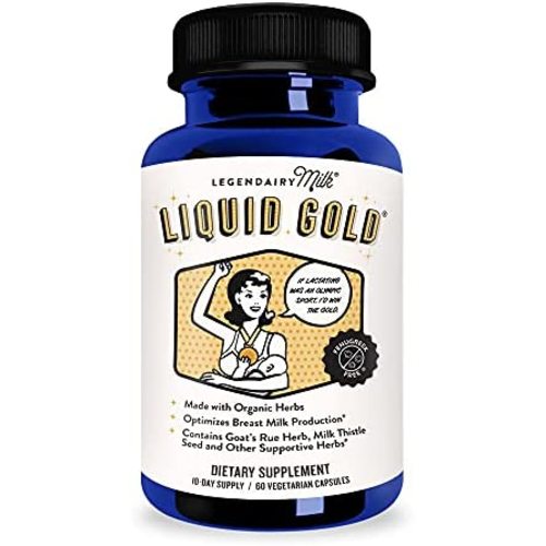 Legendairy Milk® Liquid Gold® - Herbal Breastfeeding Supplement to Increase Milk Supply - Contains Goats Rue and Milk Thistle