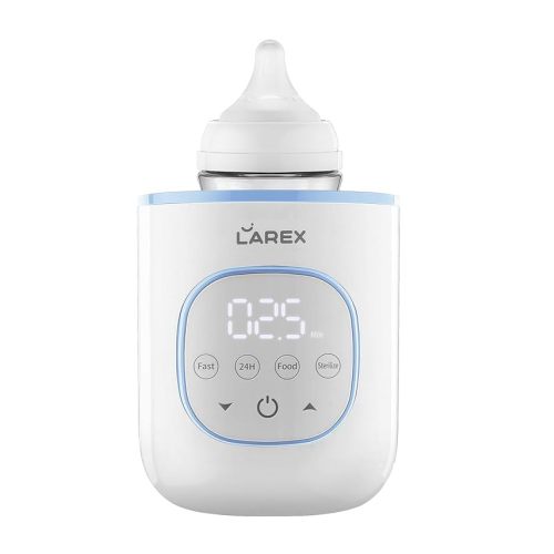 LAREX Bottle Warmer, Fast Baby Bottle Warmer for Breastmilk and Formula, with Timer and Accurate Temp Control, 8-in-1 Baby Milk Warmer BPA Free with Digital Display, Bottle Warmers for All Bottles