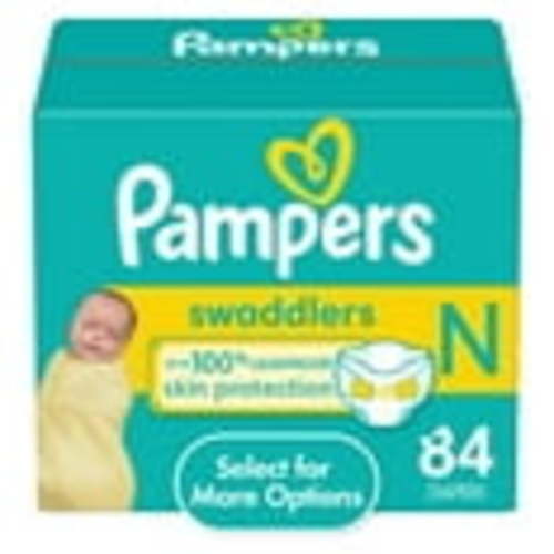 Pampers Swaddlers Newborn Diapers, 84 Count, Baby Dry