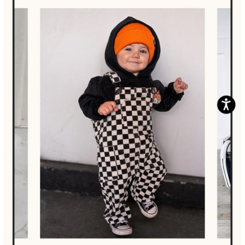 Little Trouble Checkered Overalls