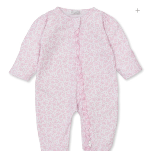 Summer Gardens Pink Zip Footie