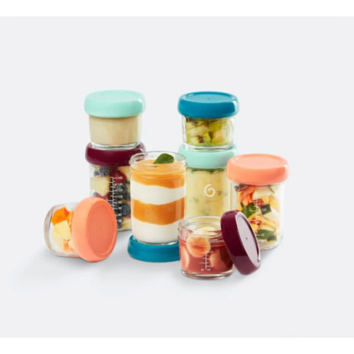 Glass Jar Baby Food Storage Container Sets