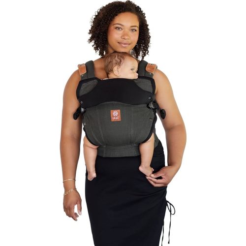 Lillebaby Elevate Ergonomic 6-in-1 Baby Carrier Infant to Toddler with Lumbar Support (7-45 Pounds), 360 Degree Baby Wearing, Inward & Outward Facing w/Tote and Pillow (Pewter)