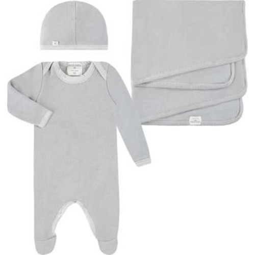 Welcome Home Fleece Footie, Hat & Blanket Set, 0-3M