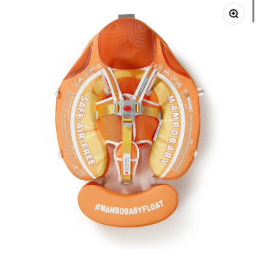 Mambobaby Float with Canopy and Tail Orange