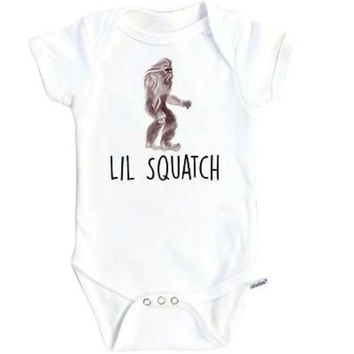 Big Foot Squatch Onesie® Baby Boy Girl Clothes Infant Bodysuit Funny Cute Newborn Gs1 White Newborn Onesie®