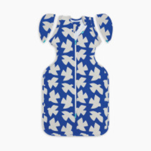 Love to Dream Swaddle Up Transition Bag Original 1.0 TOG - Cobalt -Paper Birds, Medium