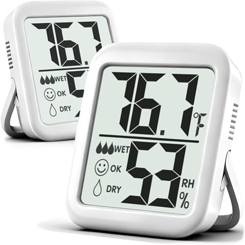 Antonki 2 Pack Room Thermometer Indoor Hygrometer