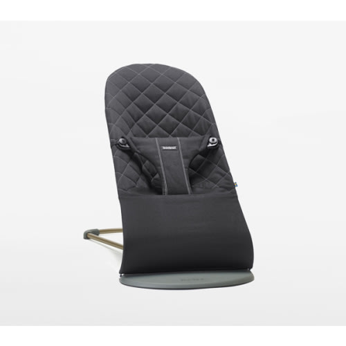 BabyBjörn Bouncer Bliss - Black, Woven, Classic Quilt