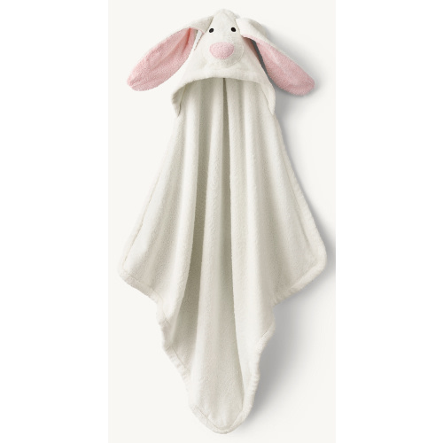 Animal Hooded Towel - White Bunny | RH Baby & Child