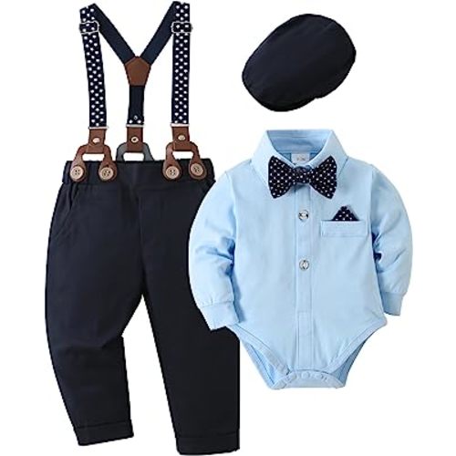 SANMIO Baby Boys' Suit,Toddler Boy Dress Clothes,Boy Gentleman Outfits
