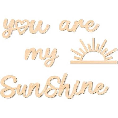 You are My Sunshine Room Decoration Boho Nursery Decoration Wooden Wall Hanging Art Sunshine Nursery Decor Boho Wall Art for Home Office Nursery Playroom (Relaxing)