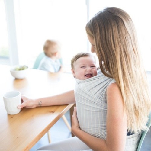 Ergobaby Aura Stripes Baby Wrap - Gray
