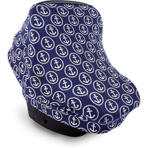 Hudson Baby Unisex Baby Multi-use Car Seat Canopy, Anchors, One Size