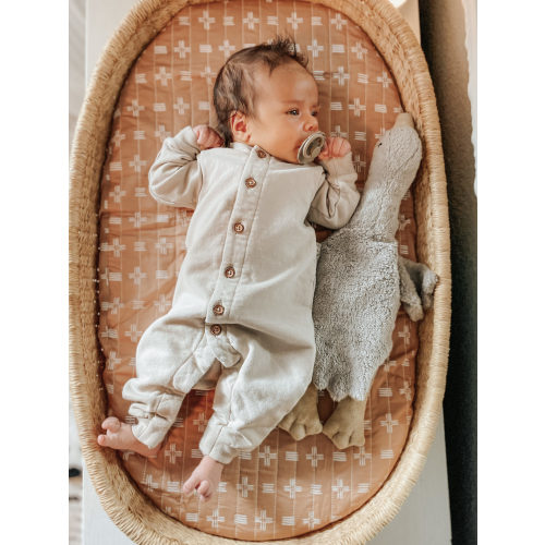 Ezra Quilted Change Pad Cover | Crib Bedding Sets - Crane Baby