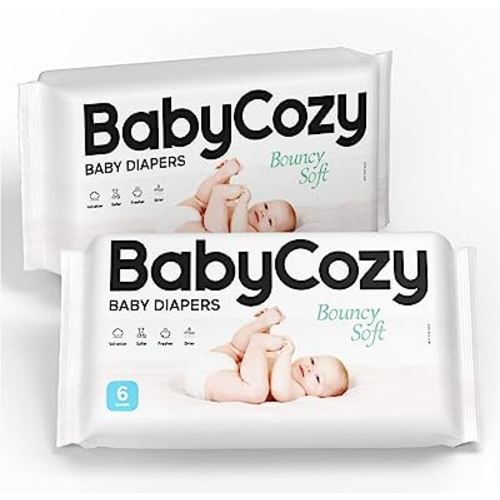 Babycozy Diapers by Momcozy, Disposable Baby Cozy Diapers Size 1, 148 Count  