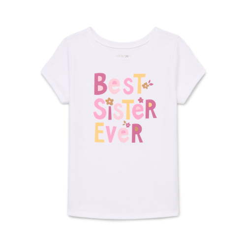 Garanimals Toddler Girls Graphic Tee with Short Sleeves, Sizes 18M-5T