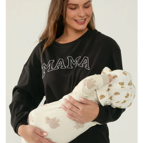 Waffle Knit Mama With Zippers Breastfeeding Sweatshirt – Giftifymama
