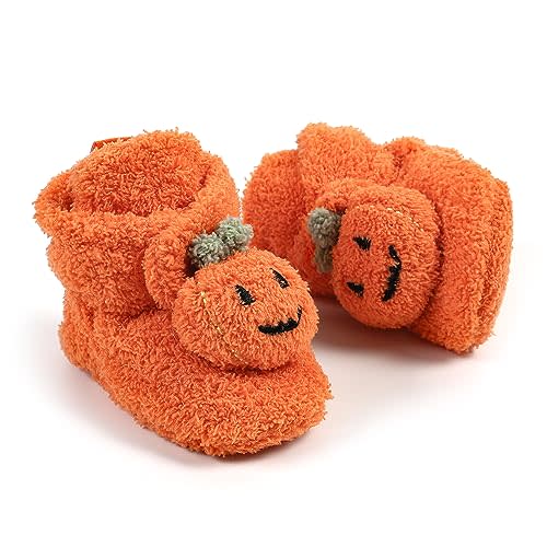 hitoddler Newborn Infant Baby Girl Boy Booties Stay On Sock Slippers Soft Ankle Warm Shoe First Walkers Winter Birthday Shower Gift