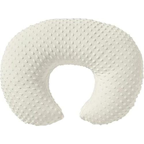 Baby Nursing Pillow Cover, Nursing Pillow Slipcovers for Breastfeeding Moms, Ultra-Soft Fit Standard Infant Nursing Pillows for Infant Newborn Baby Boy Girl (Pristine)