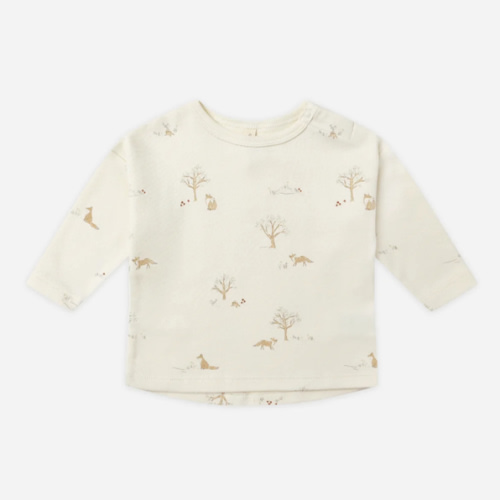 Long Sleeve Tee || Fox Land – Quincy Mae