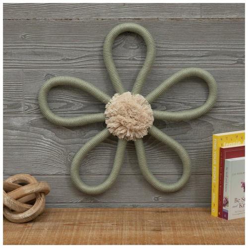 Wrapped Flower Wall Decor