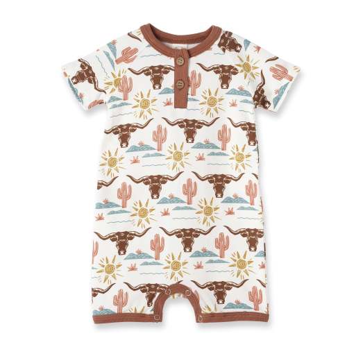 Happy Trails Bamboo Shortie Romper – August + Willow