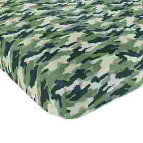 Hudson Baby Cotton Fitted Crib Sheet, Camo, One Size