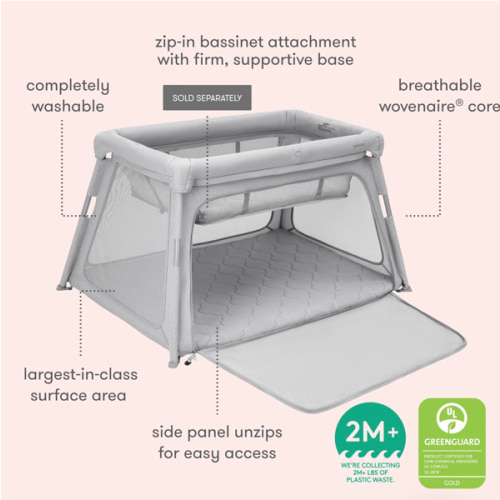 Deluxe Travel Crib & Play Yard - Bassinet Attachment Only