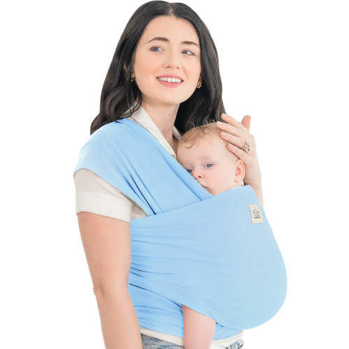 KeaBabies Original Wrap Carrier - Baby Blue / One Size