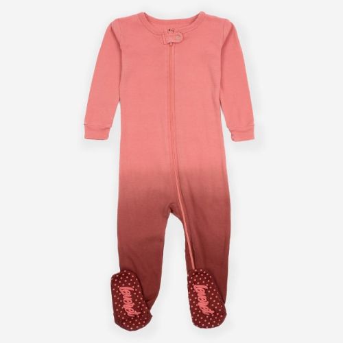 Leveret Footed Cotton Pajamas Tie Dye Rainbow 3-6 Month