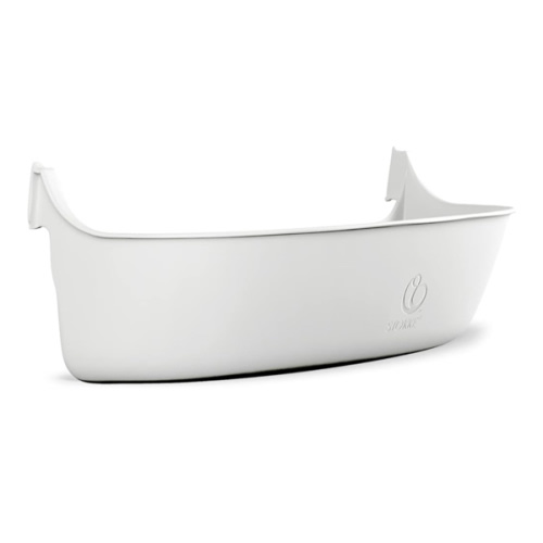 Tripp Trapp Storage, White - Flexible + Smart Storage Solution - Fits All Tripp Trapp Chairs Made After 2003 - Multifunctional, Safe + Easy to Use - Dishwasher Safe & BPA-Free