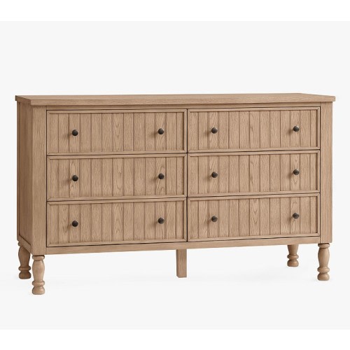 Catalina Beadboard 6-Drawer Dresser (56w x 19d")