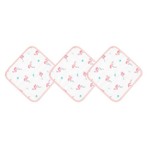 Flamingo Washcloth Set