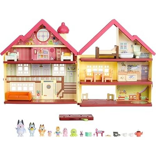 Bluey Ultimate Lights & Sounds Playhouse & Toy Box, 2.5-3 inch Figures | Amazon Exclusive