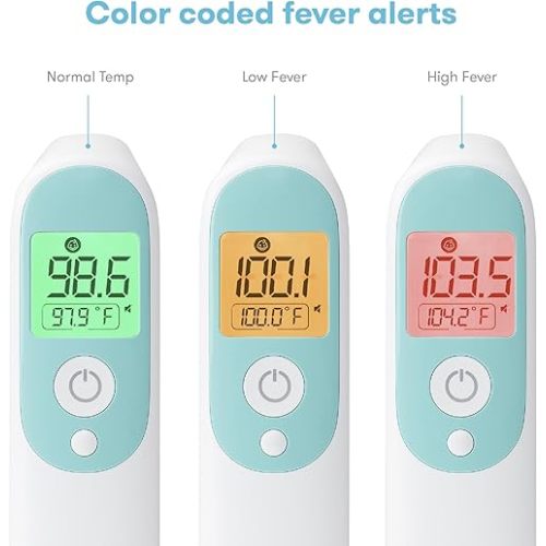 Frida Baby Thermometer, 3-in-1 Infrared Thermometer for Ear, Forehead & Touchless, FSA/ HSA Eligible Fever Thermometer for Baby, Infants ,Toddlers, Kids & Adults