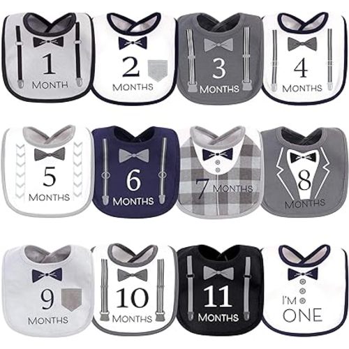 Hudson Baby Unisex BabyCotton Bibs