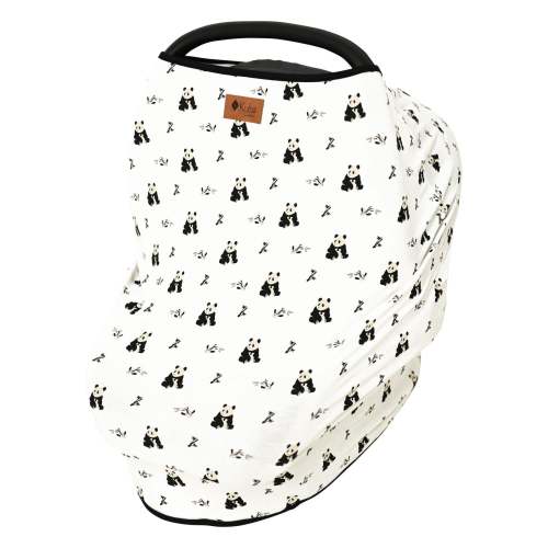 Car Seat Cover in Black and White Zen