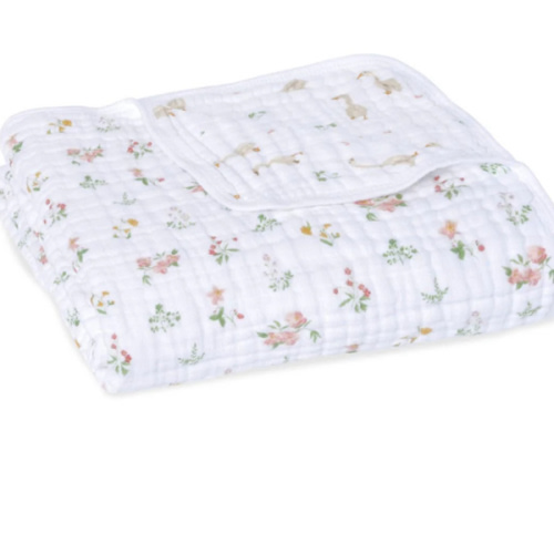 Country Floral Essentials Cotton Blanket | aden + anais