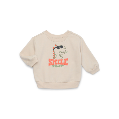 Garanimals Baby Boys Fleece Graphic Sweatshirt with Long Sleeves, Sizes 0-24 Months