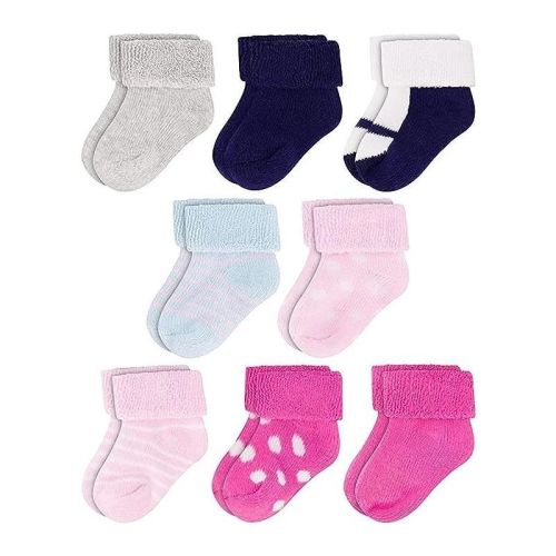 Rising Star Infant Socks for Baby Boys & Girls, Thick Cotton Terry Cuff Winter Warm Socks for Ages 0-12 months (Multicolor), Size: 0-6 months